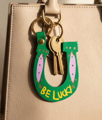 BE LUCKY Green Key Fob