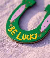 BE LUCKY Green Key Fob