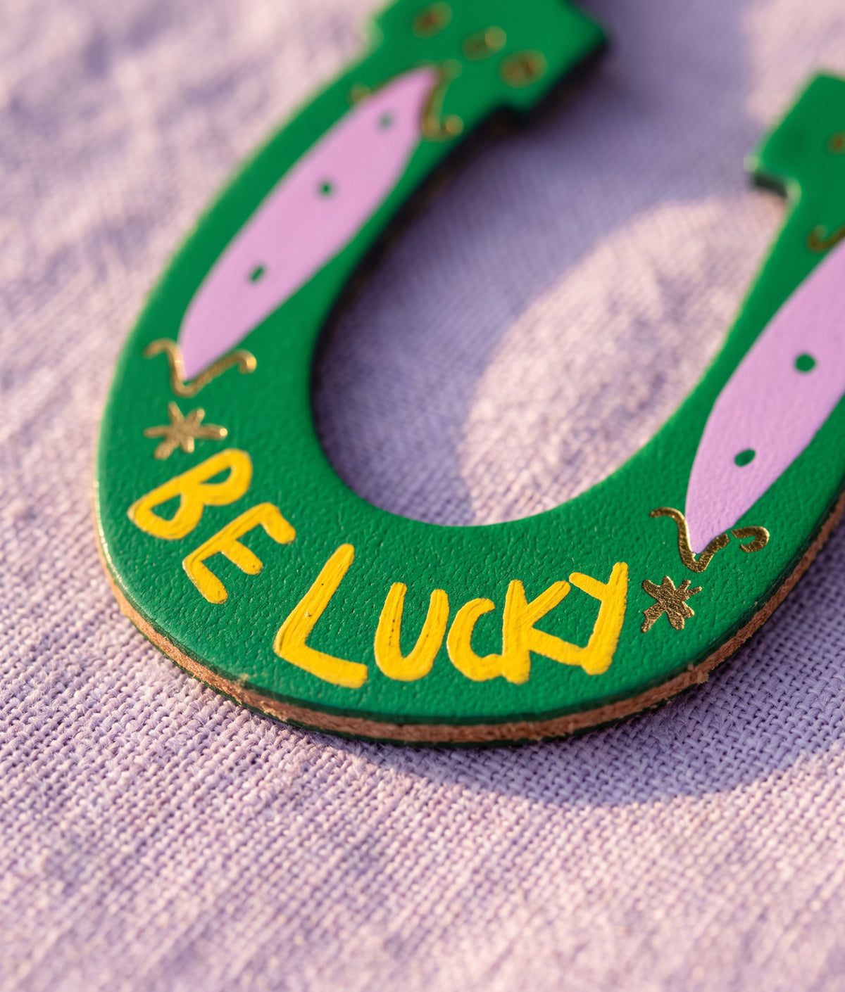 BE LUCKY Green Key Fob