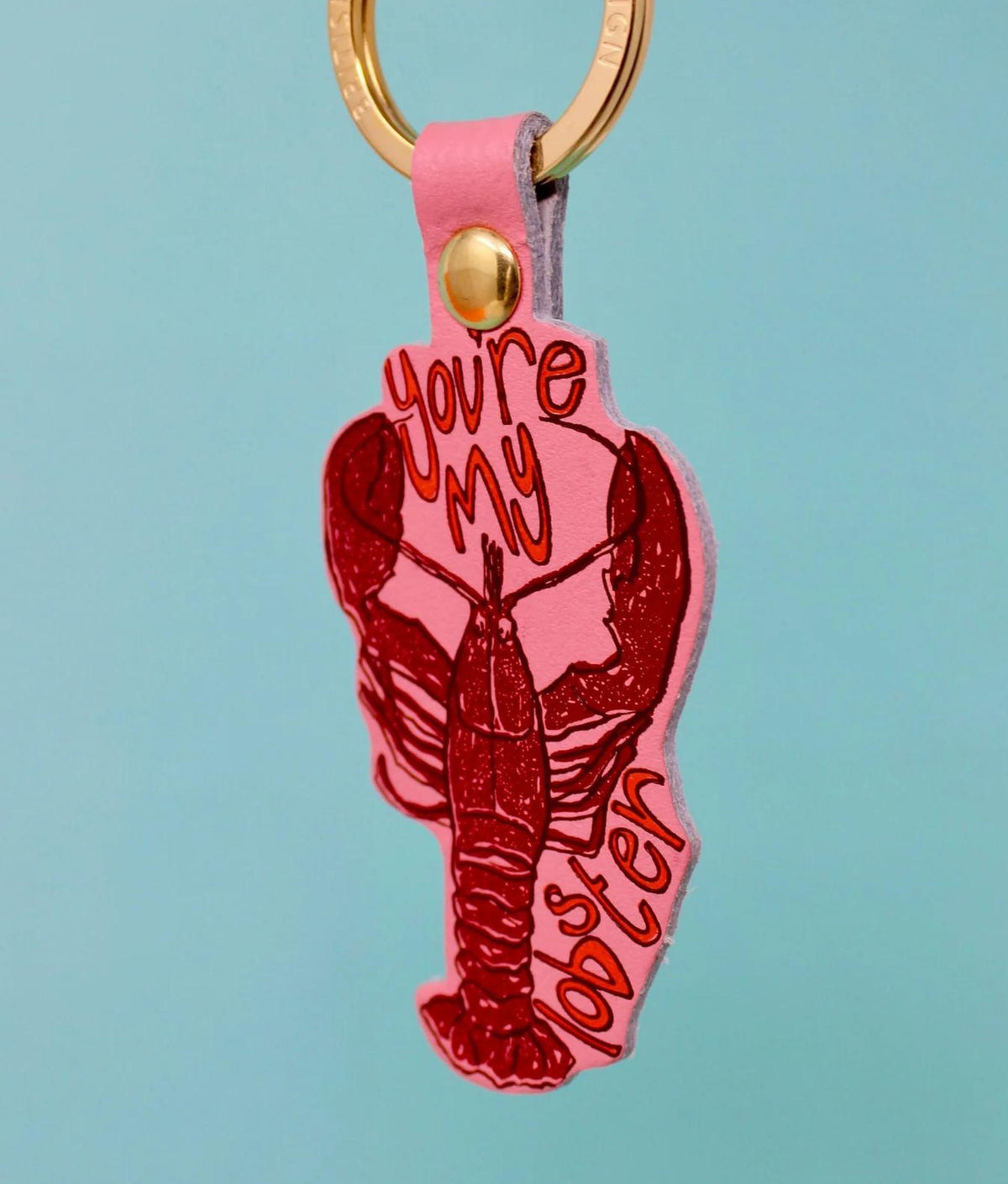 YOU'RE MY LOBSTER Pale Pink Key Fob