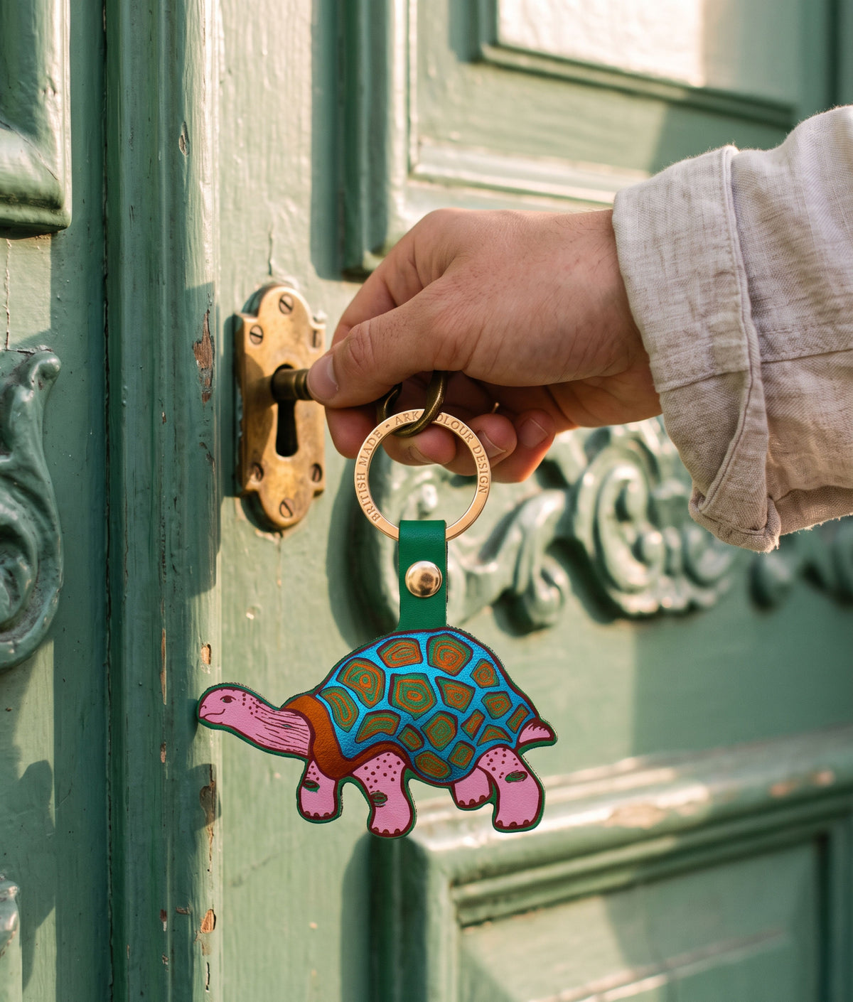 TORTOISE Green Key Fob
