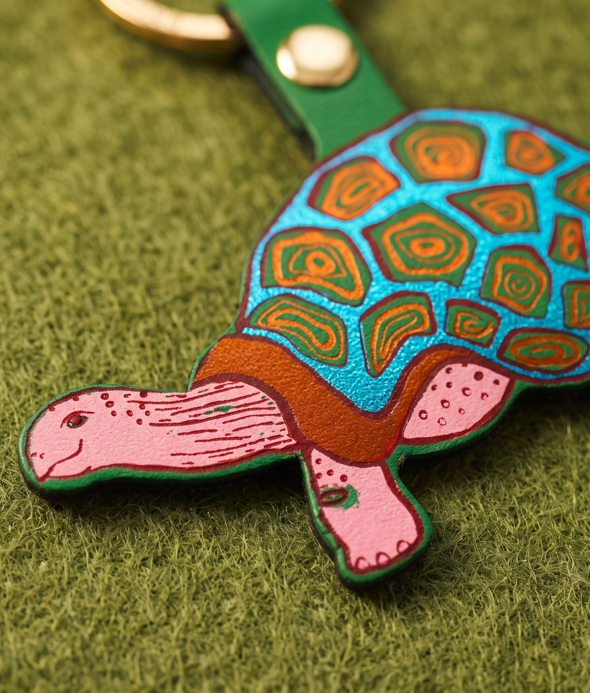 TORTOISE Green Key Fob