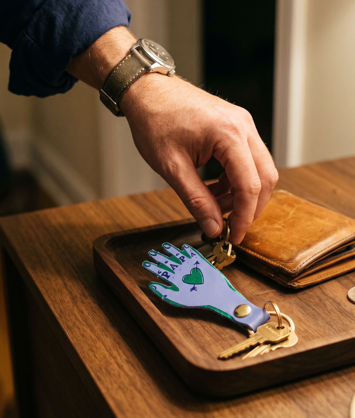 PAPA Cornflower Key Fob