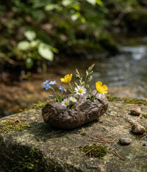 Ash Brown Flower Holder
