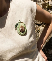 Green Avocado Trovelore Brooch