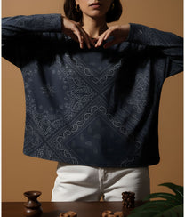 Blue Bandana Top