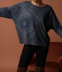 Blue Bandana Top
