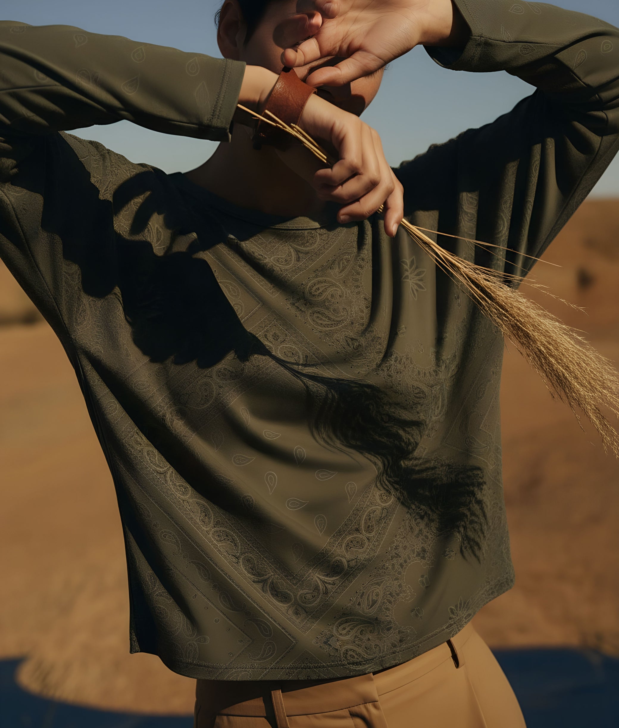 Brown Bandana Top