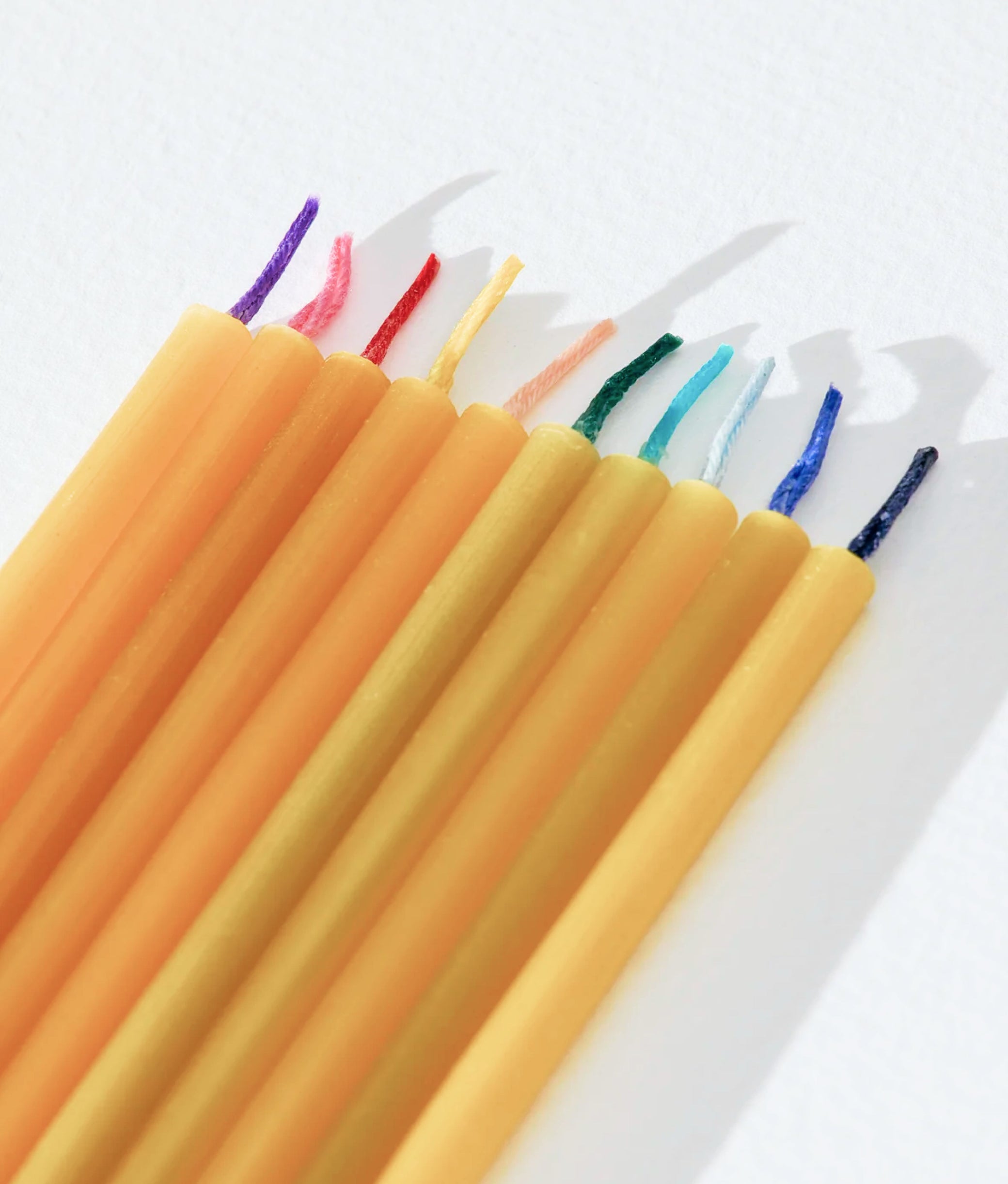 Beeswax Birthday Candles 10 pcs