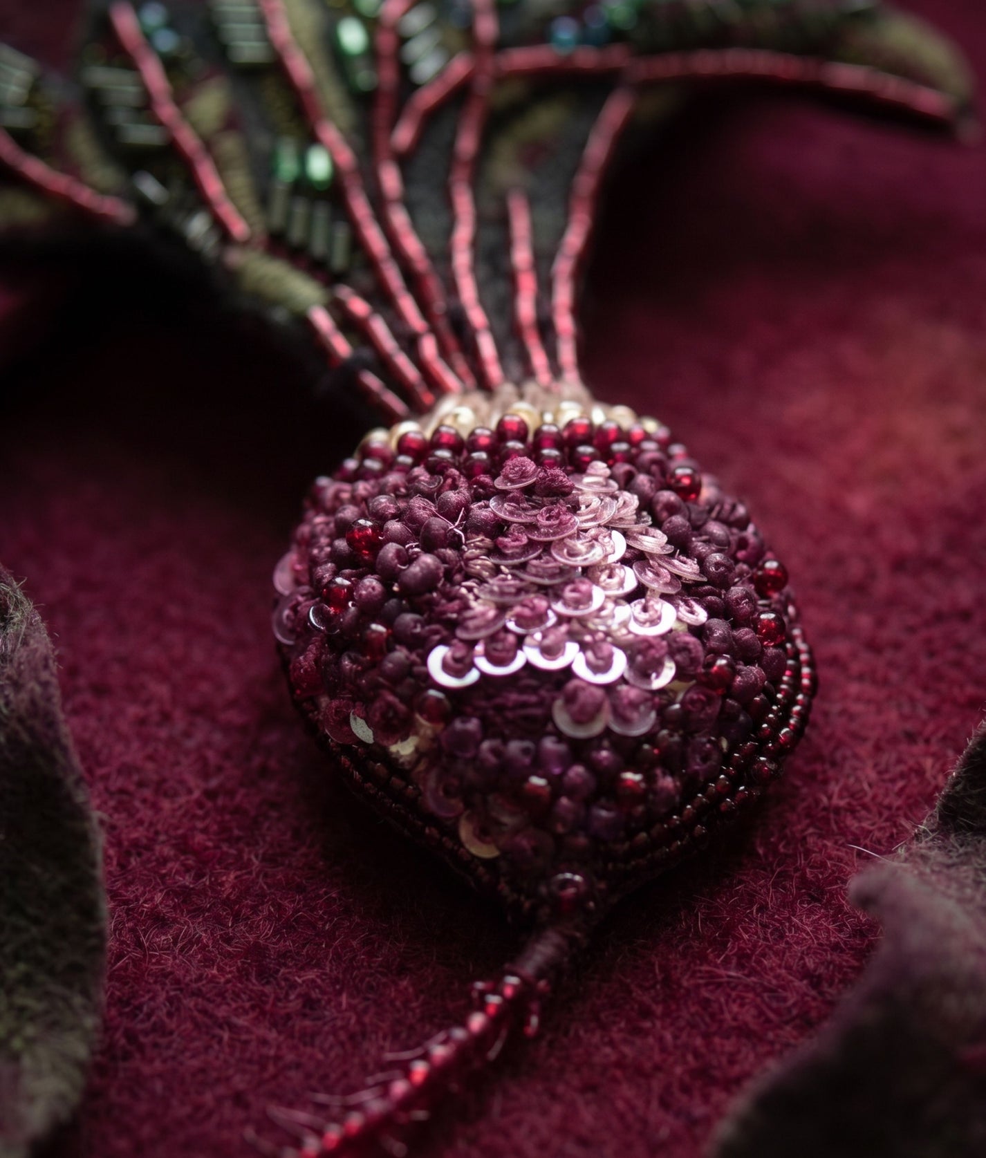 Beet Brooch