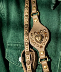 Mobile Shoulder Strap With Studs In Ice