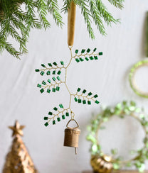 Bell with Green Beads