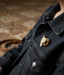 Bighorn Sheep Trovelore Brooch