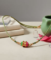 Big Talisman Pink and Fuchisa necklace