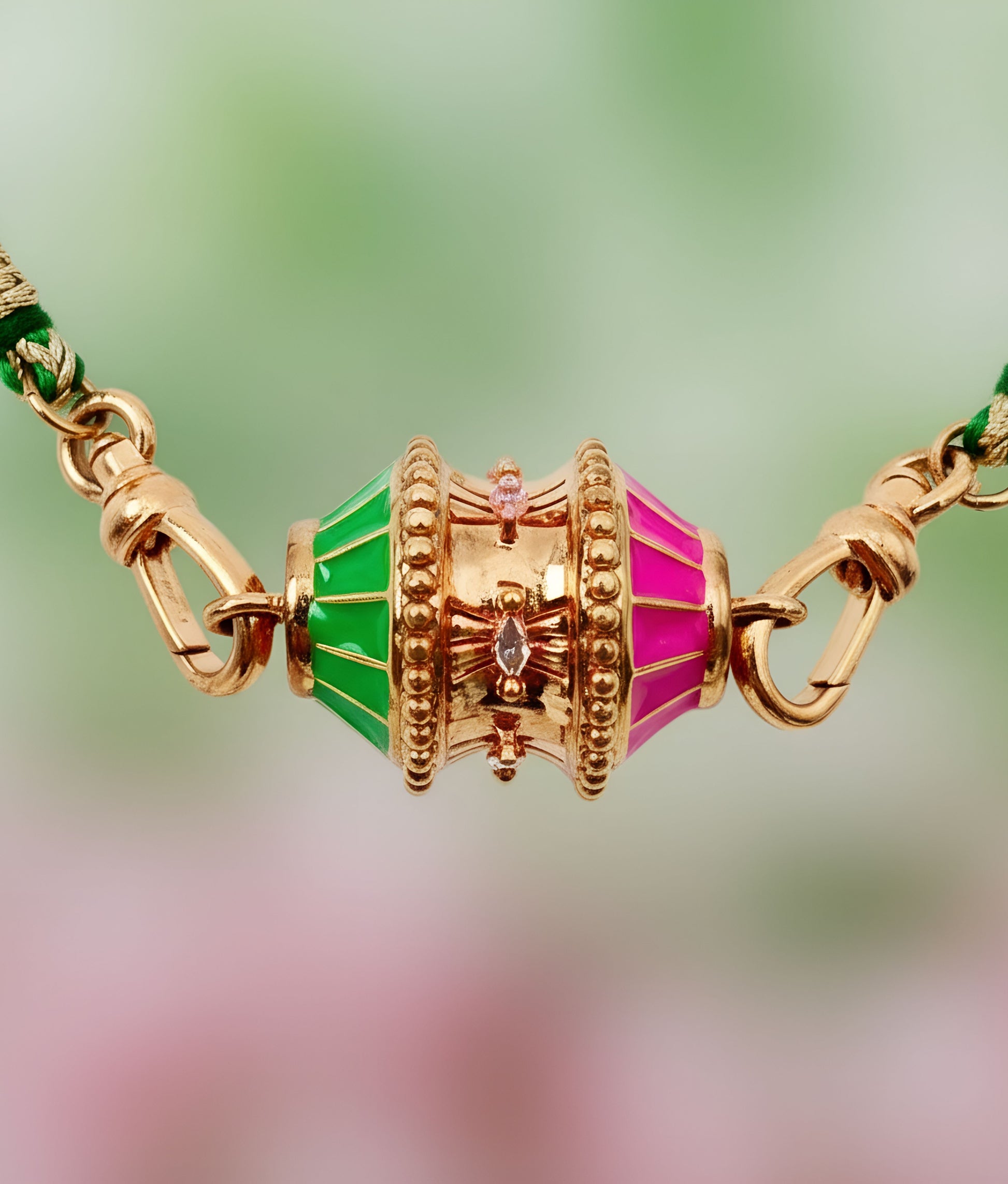 Big Talisman Pink and Fuchisa necklace