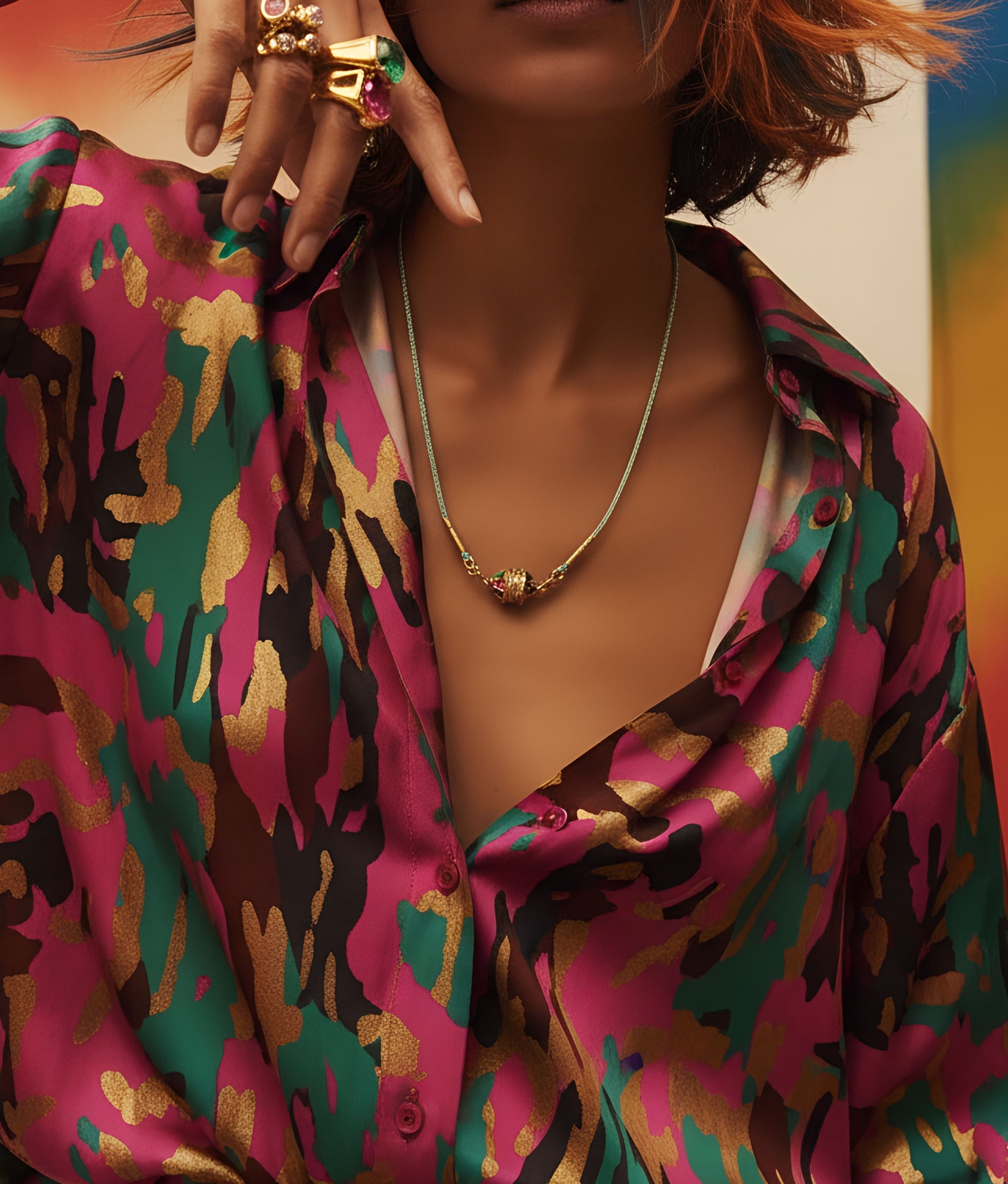 Big Talisman Rainbow necklace