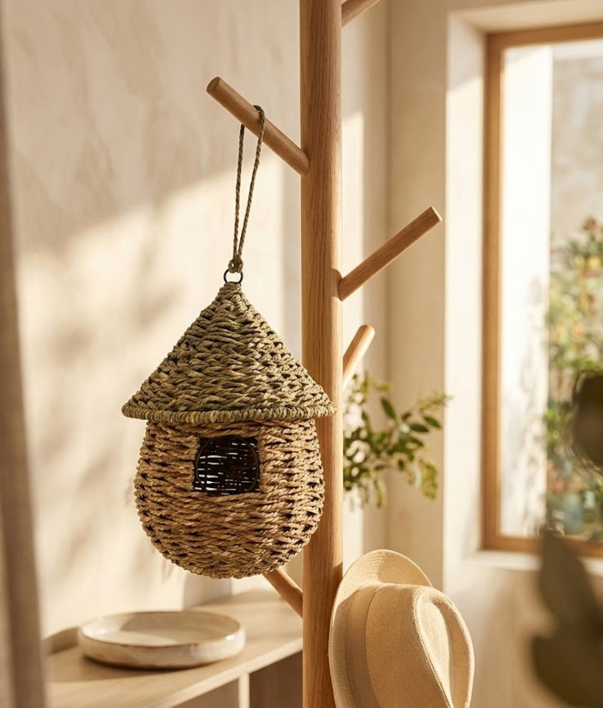 Natural Green Hanging Bird House