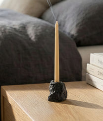 Black Ash Lava Candle Holder