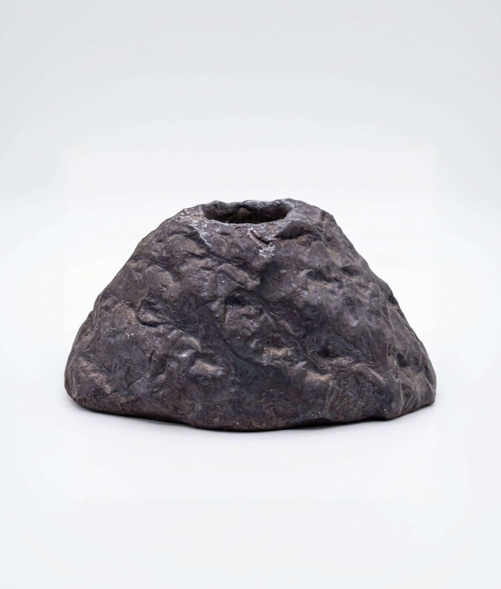 Black Ash Volcano Candle Holder