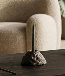 Black Ash Volcano Candle Holder