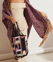 Black &amp; Lilac Cala Bag
