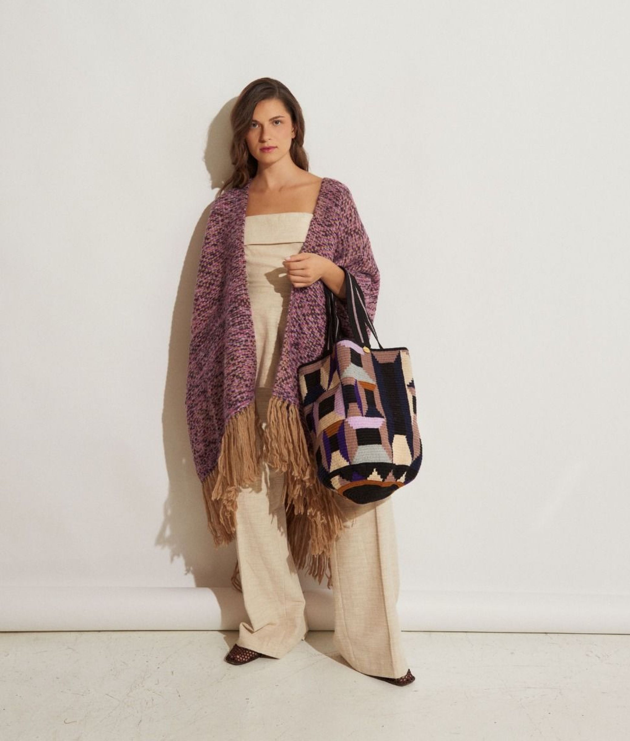 Black &amp; Lilac Cala Bag