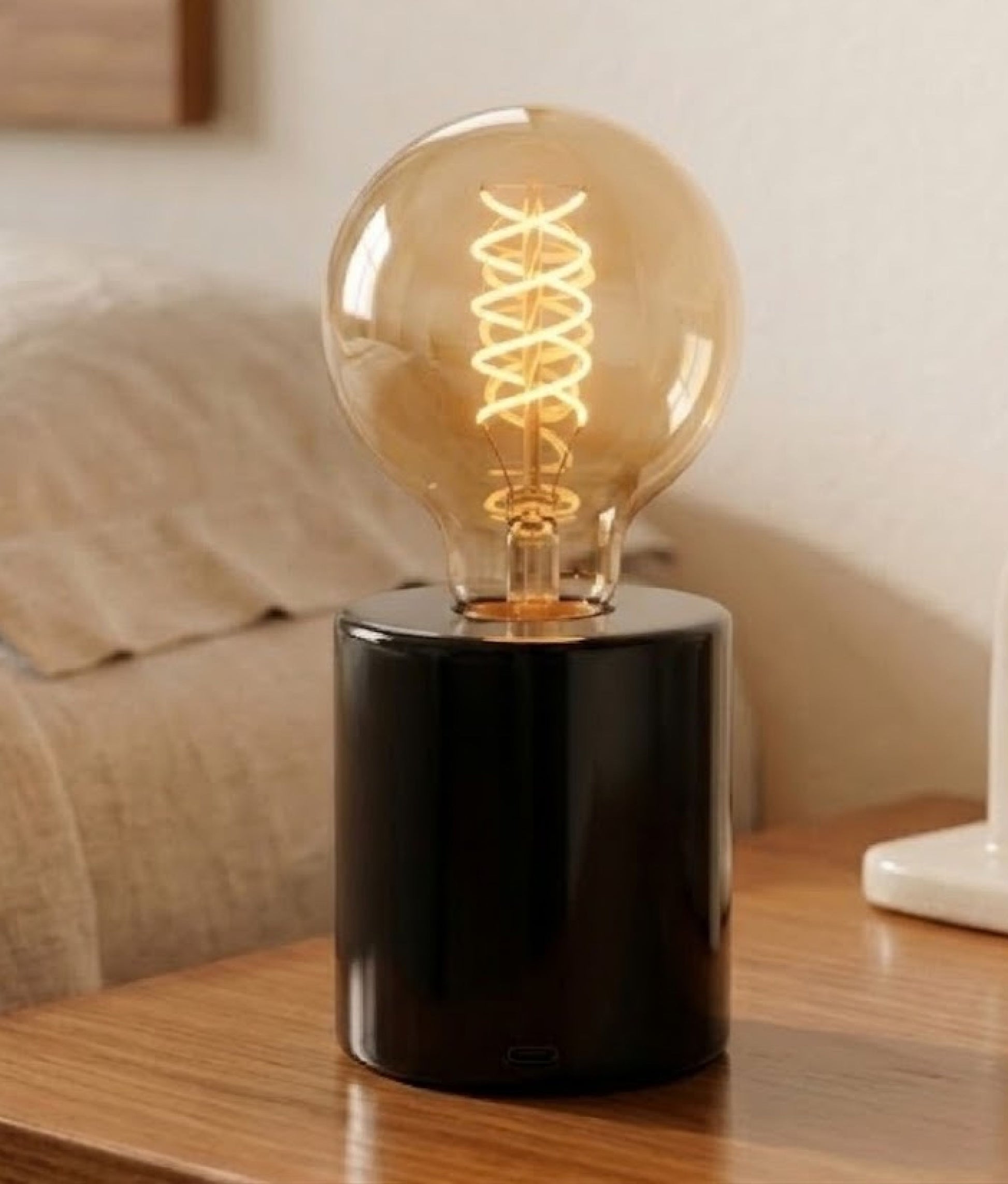 Black Marble Table Lamp Base