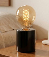 Black Marble Table Lamp Base