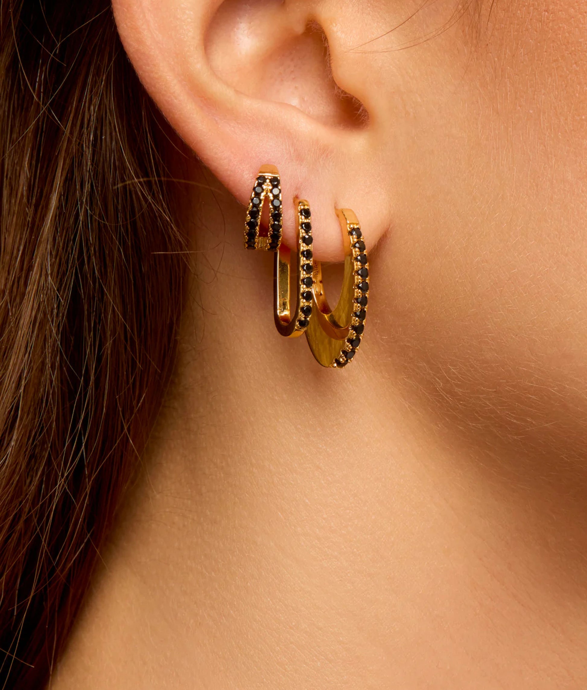 Black Stellar Earrings