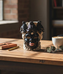 Black Vase Moro Lady Small