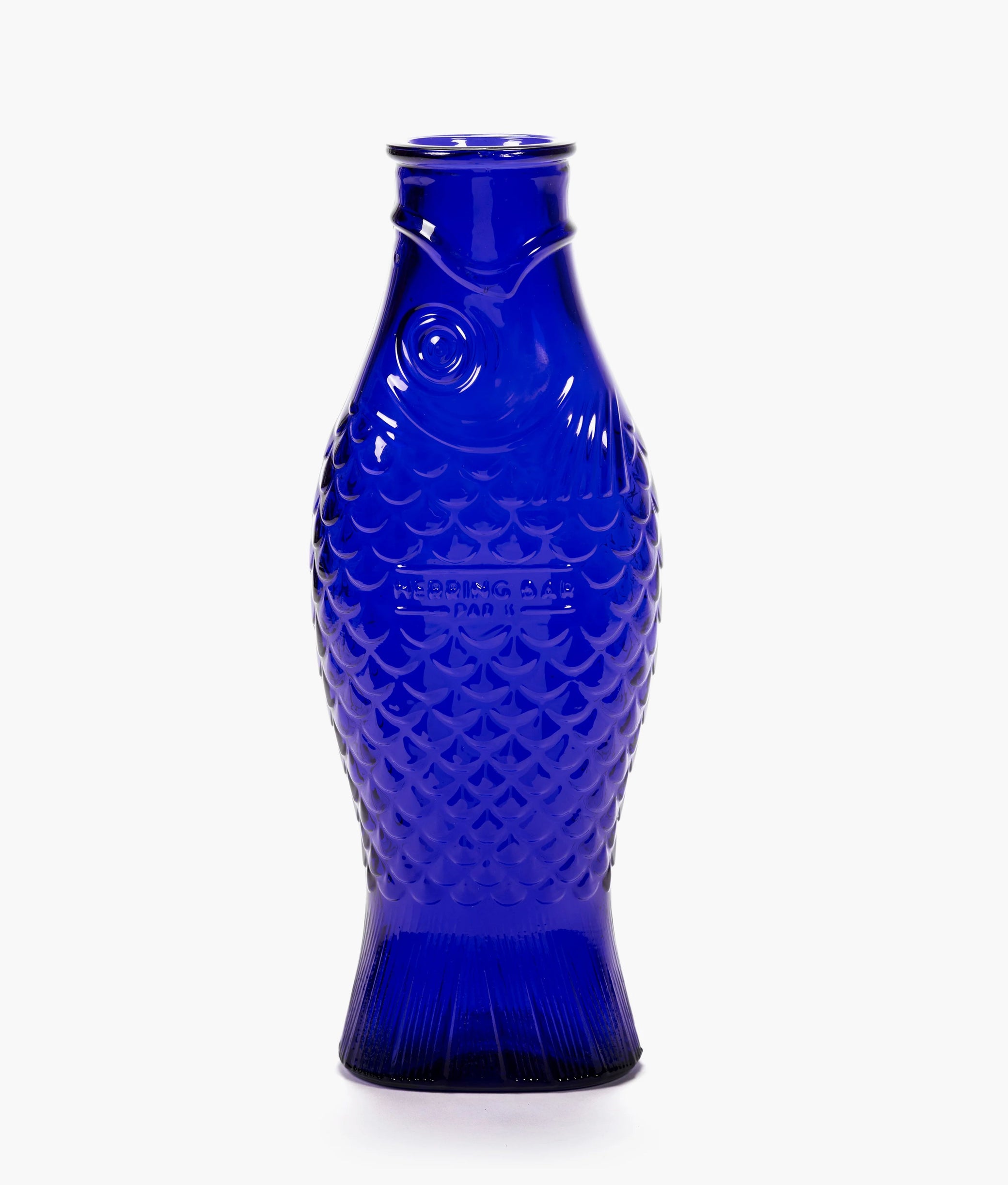 Cobalt Blue Fish Carafe