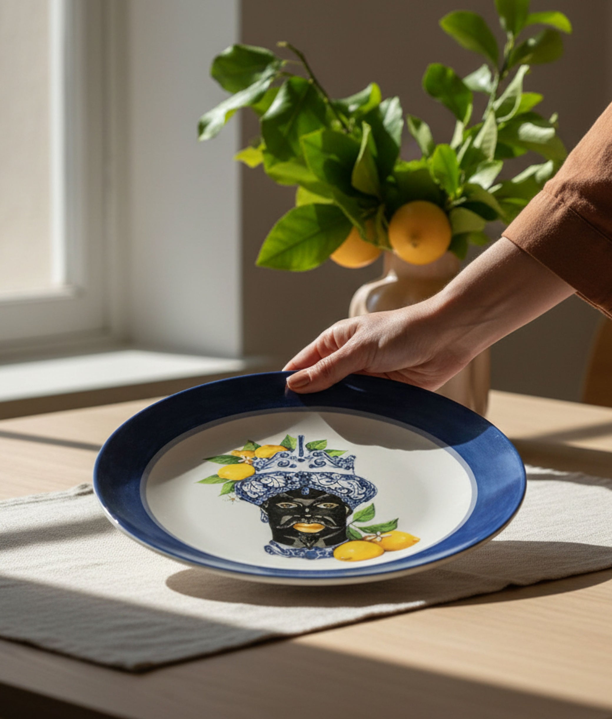 Big Blue Plate Moro