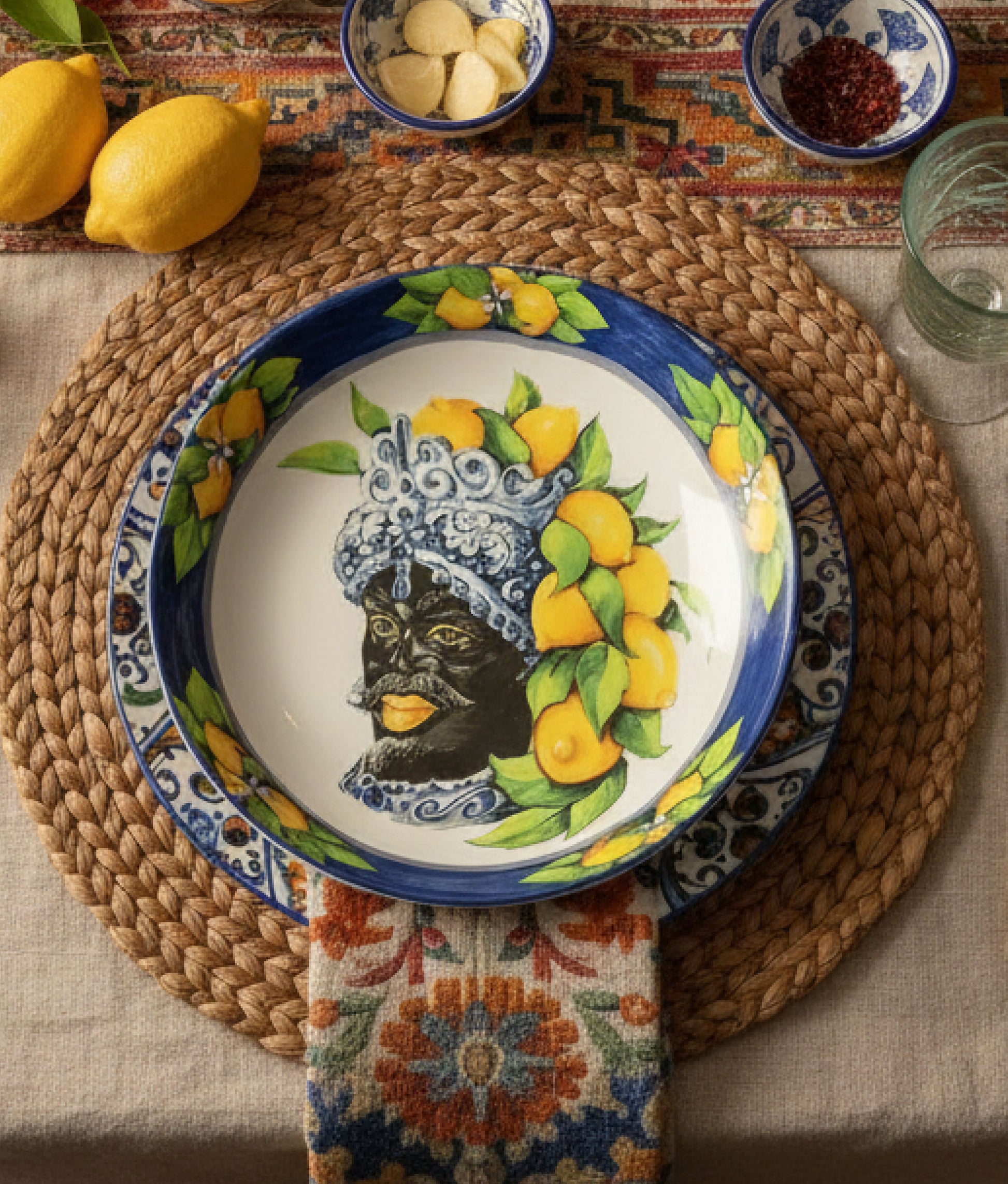 Small Blue Plate Moro