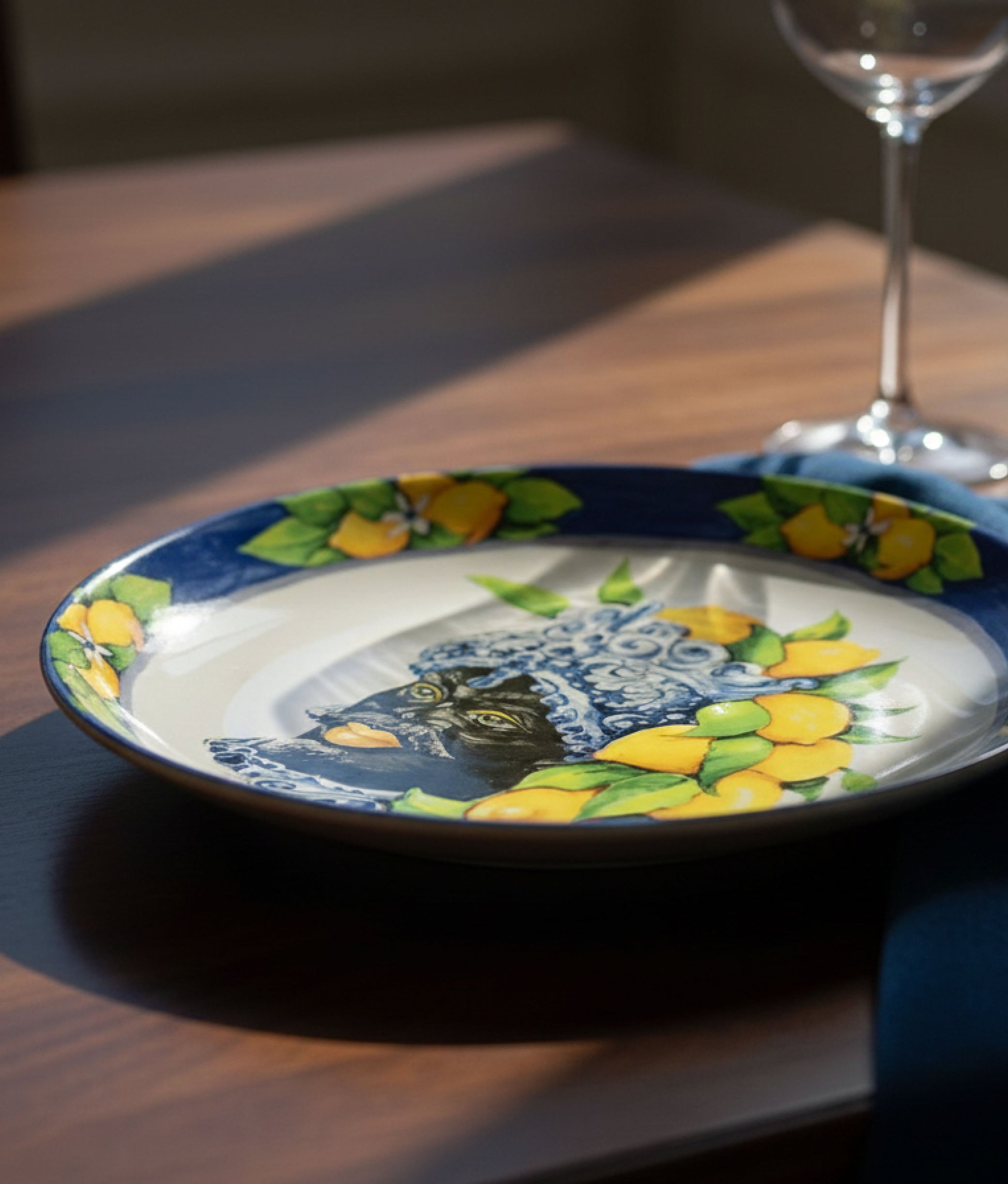 Small Blue Plate Moro