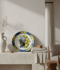Small Blue Plate Moro