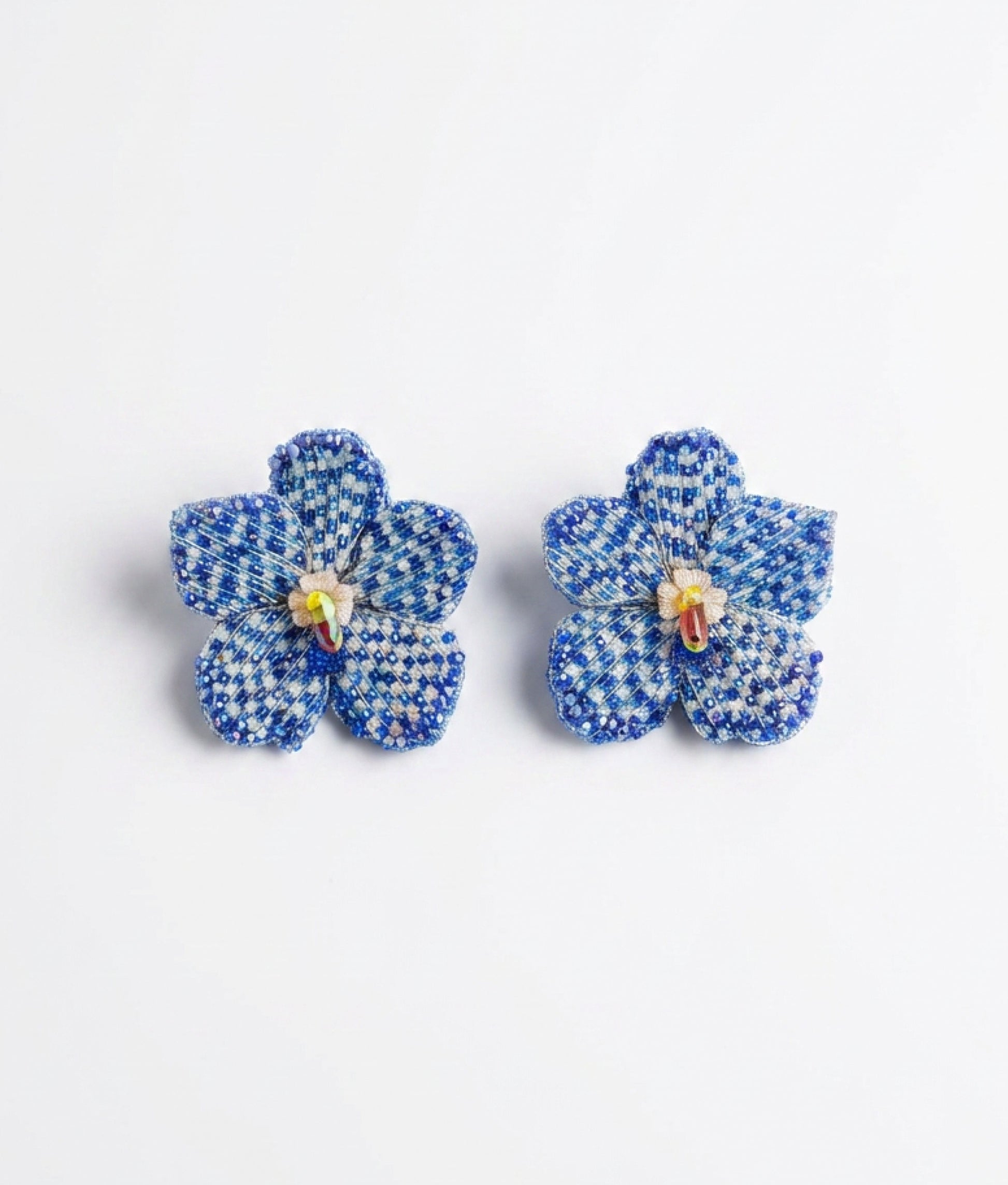Blue Vanda Earrings