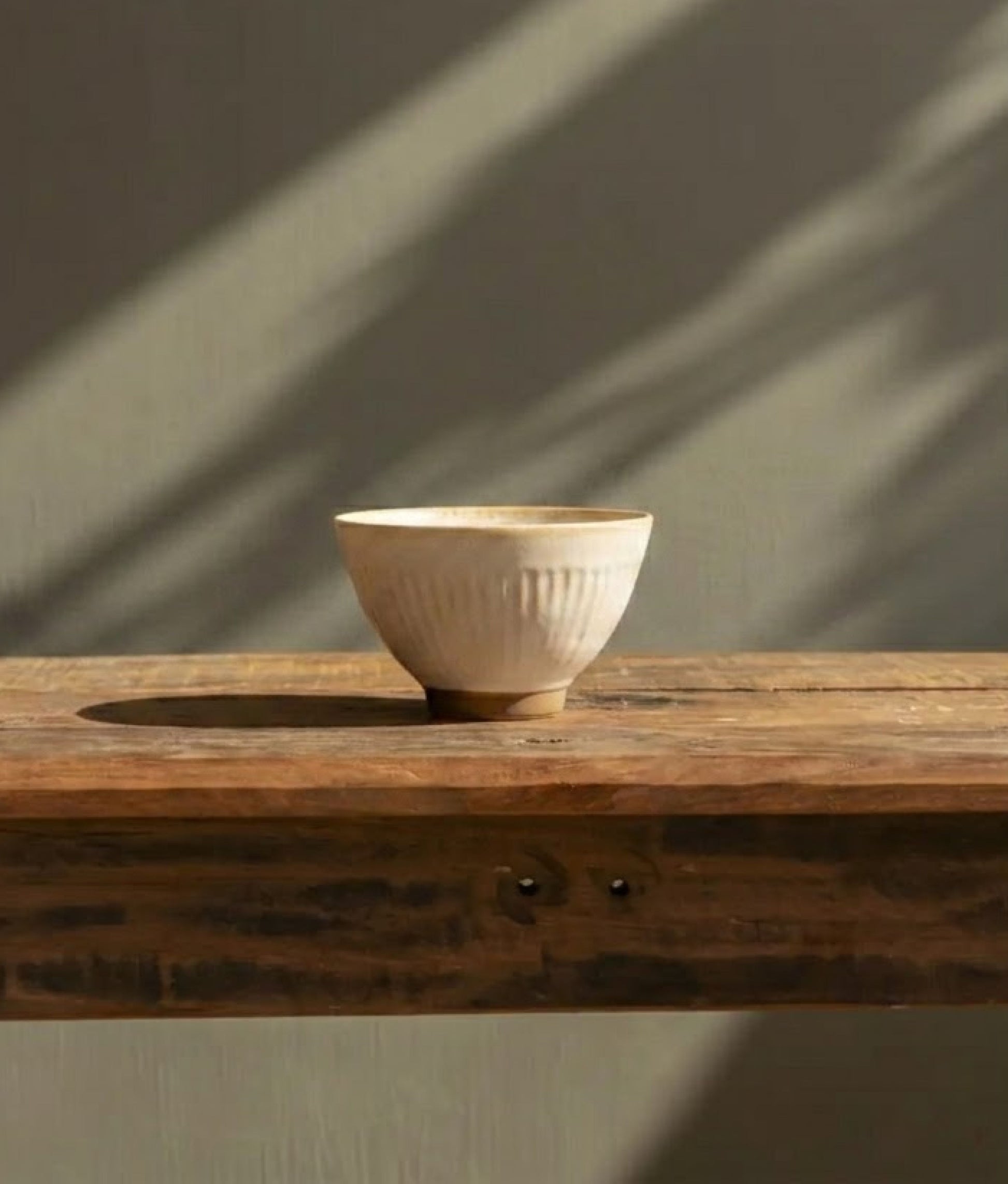 Off White Stoneware Bowl