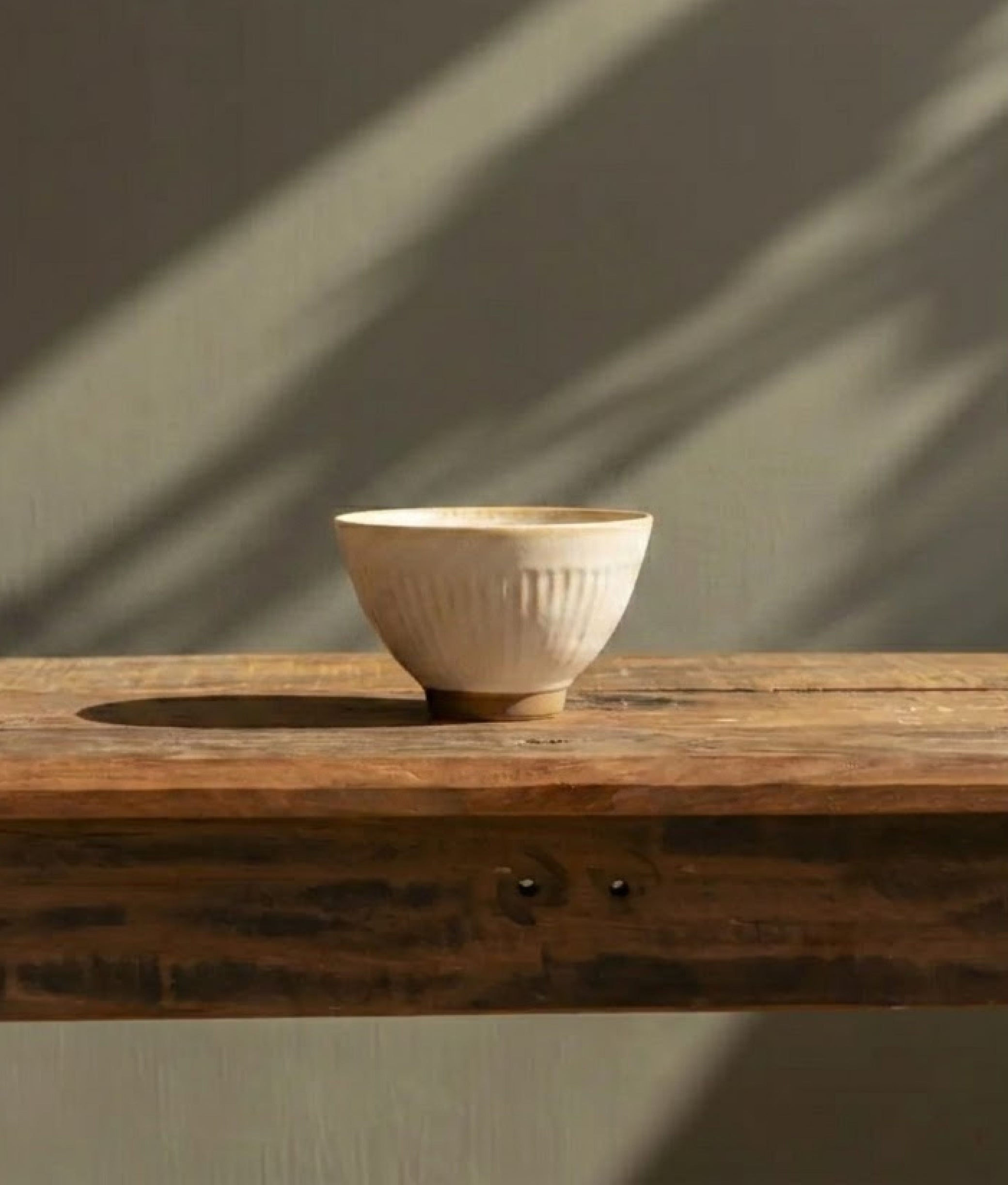 Off White Stoneware Bowl