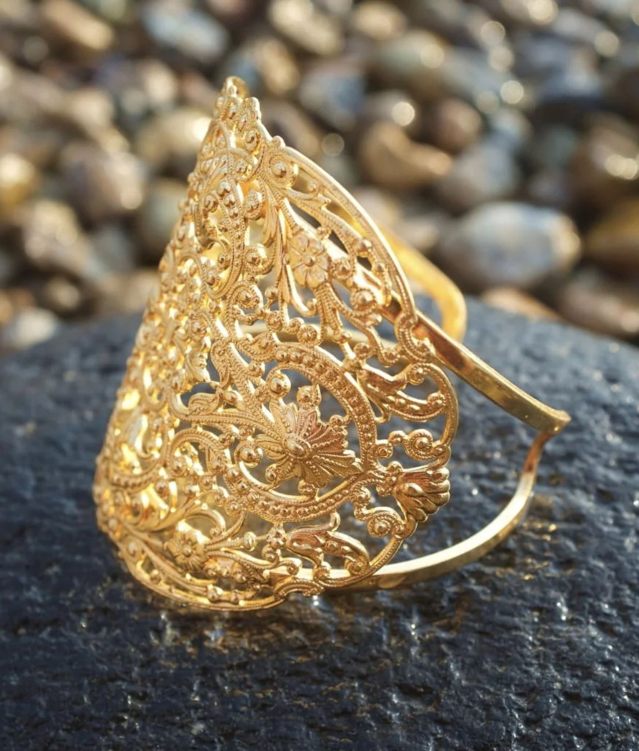 Junon Filigree Cuff Bracelet