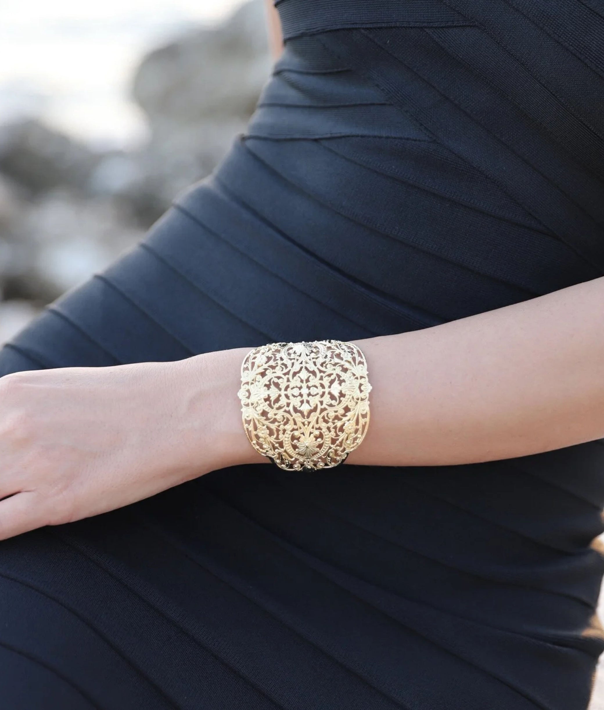 Junon Filigree Cuff Bracelet