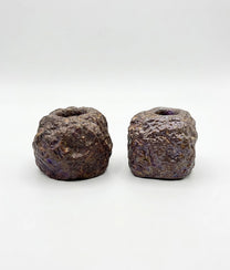 Brown Ash Lava Candle Holder