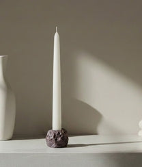 Brown Ash Lava Candle Holder