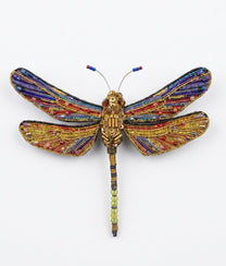 Brown Hawker Dragonfly Brooch