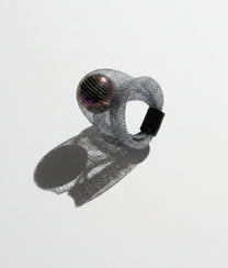 CABOCHON Titanium Grey Ring