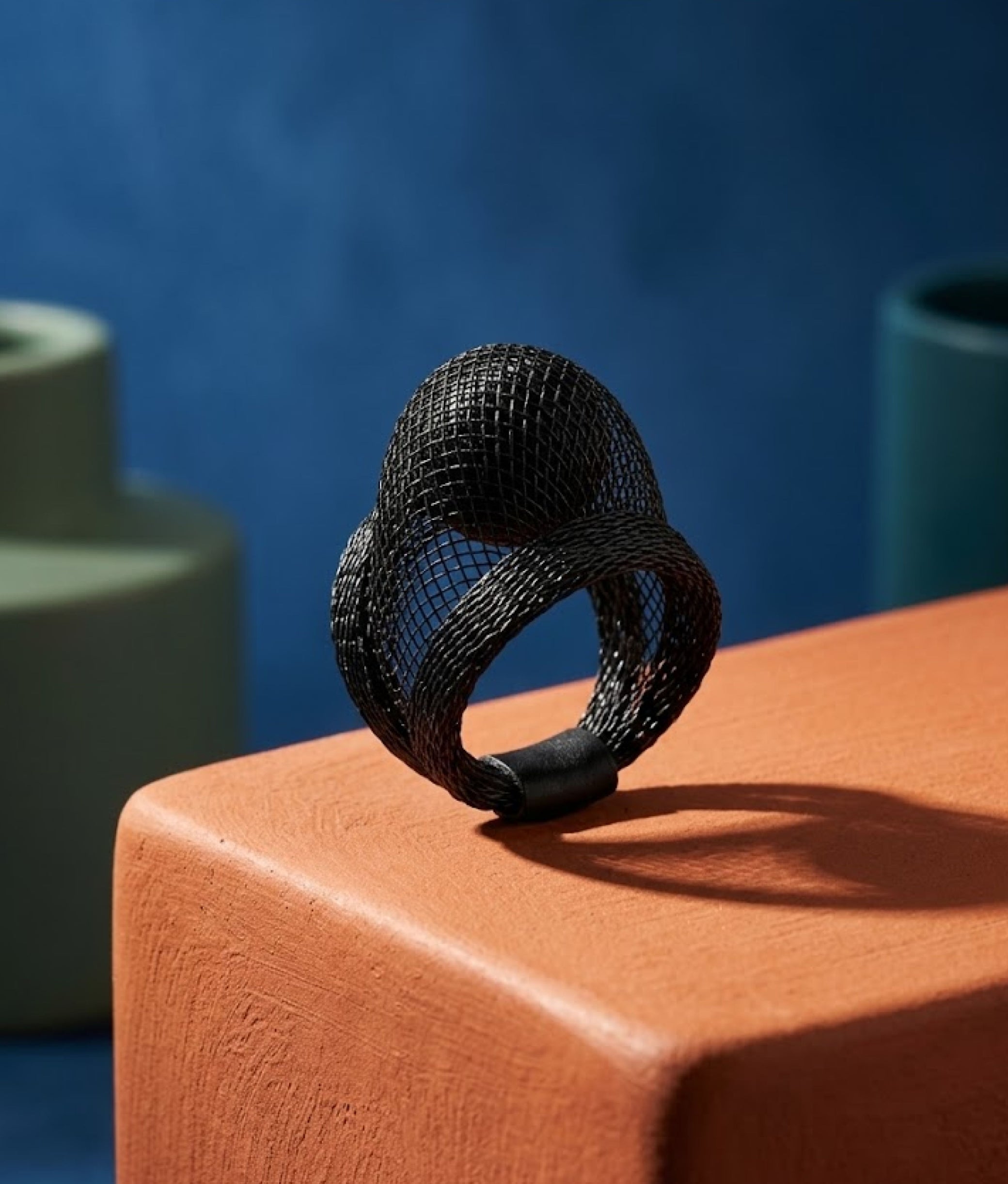 CABOCHON Black Black Ring