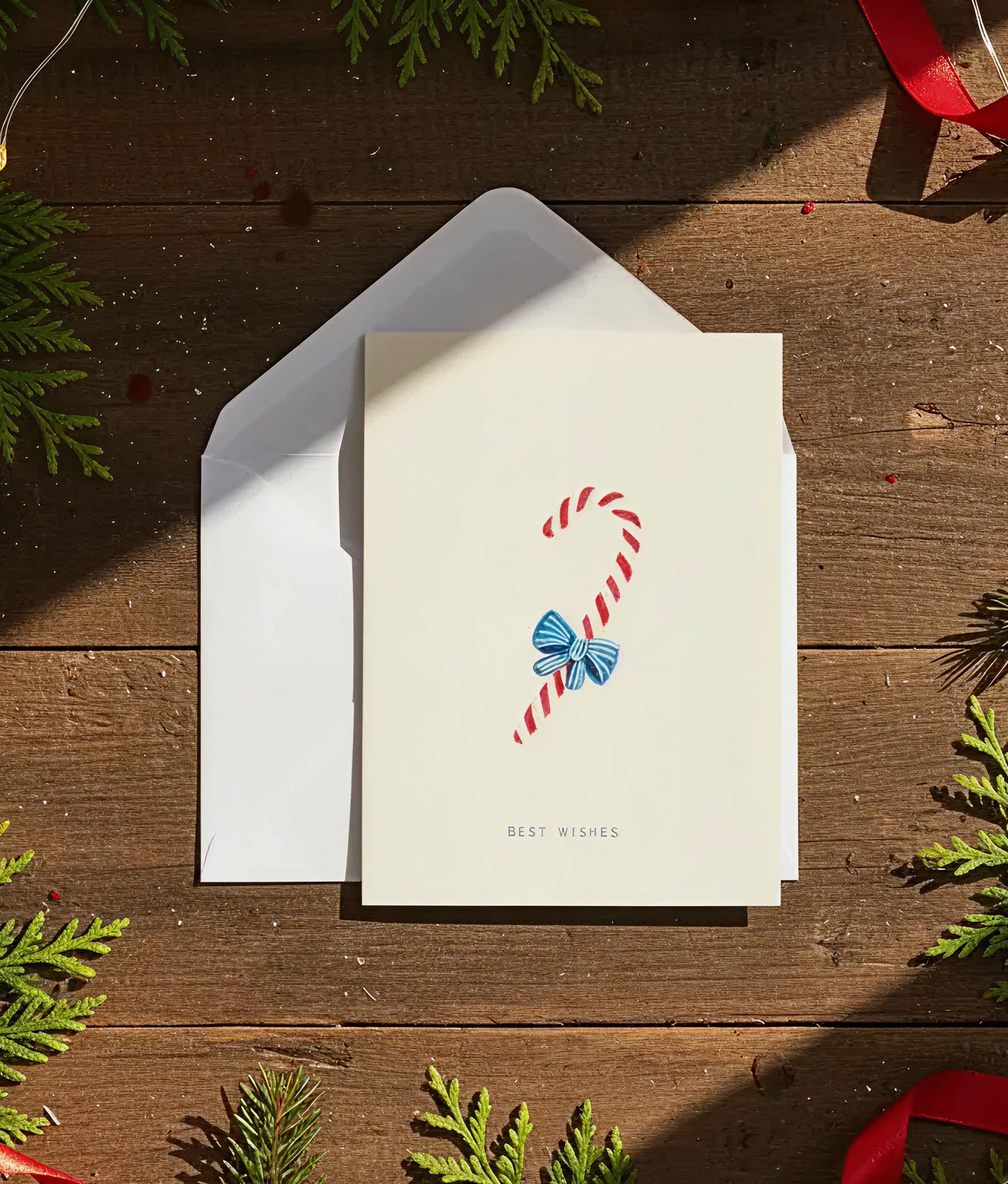 Candy Cane Greeting Card