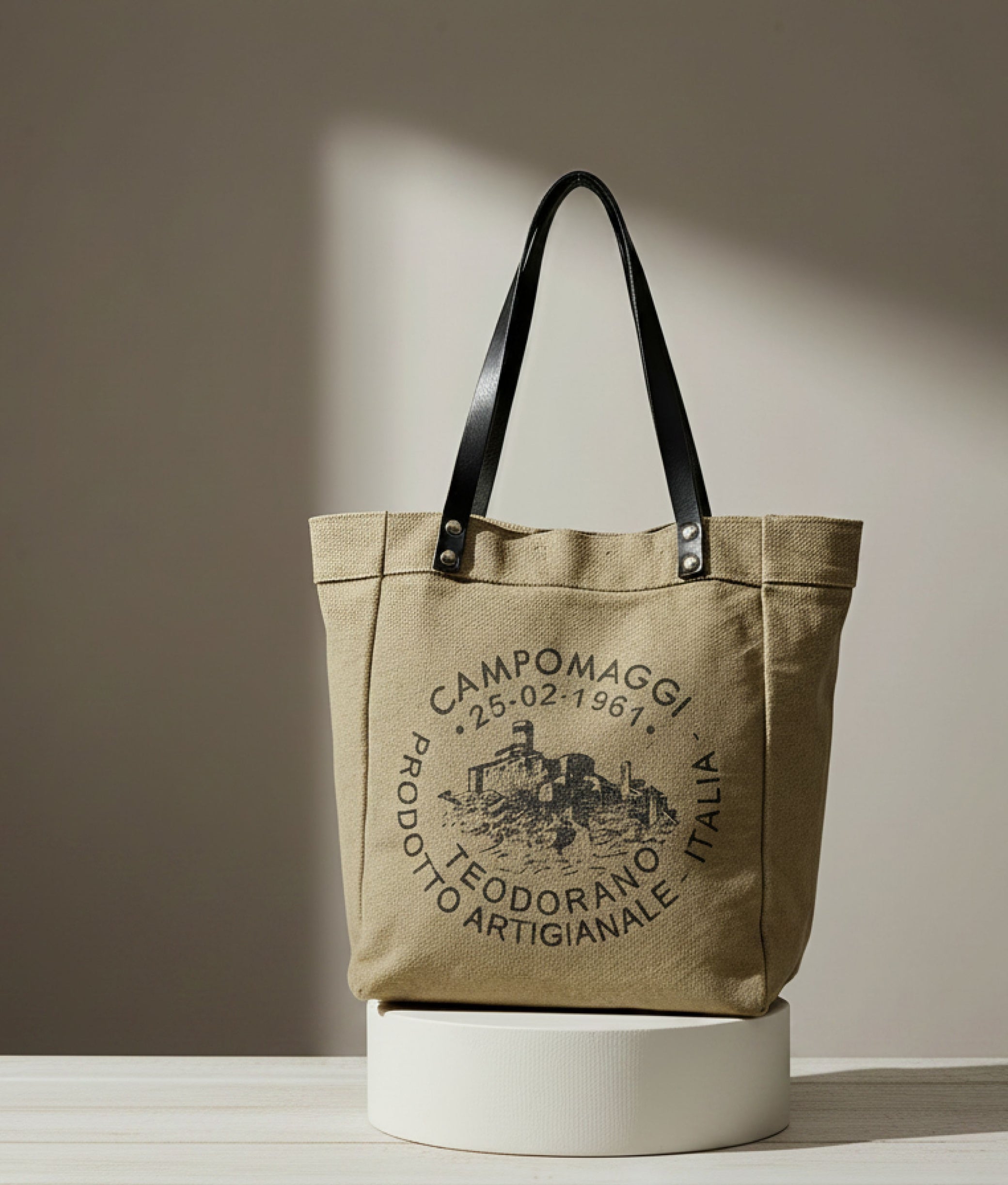 Bougainvillea Shopping Bag In Military Black