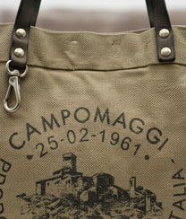 Bougainvillea Shopping Bag In Military Black