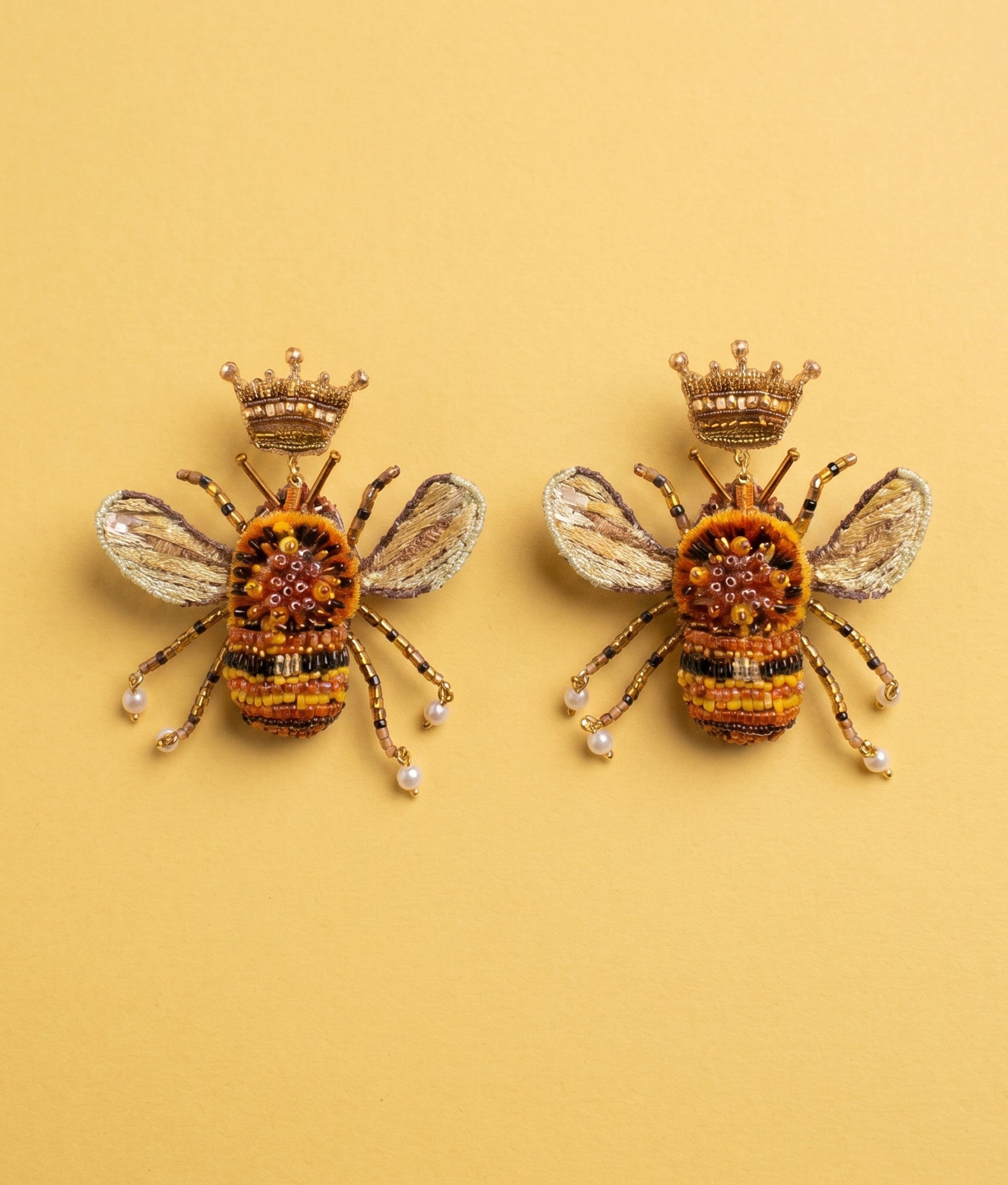 Carder Bee Earrings