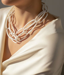 CATE SLIM White Necklace